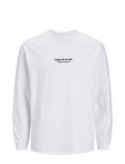 Jorvesterbro Tee Ls Crew Neck Noos Jack & J S White