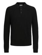 Jjpannel Knit Polo Aw24 Jack & J S Black