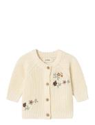 Nbfemlen Emb Ls Knit Card Lil Lil'Atelier Cream