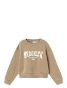 Nkfniknaks Ls Short Rlx Sweat Bru Name It Beige