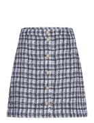 Yasbucana Hw Boucle Skirt YAS Navy