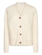 Slfana Ls Knit Wool Cardigan Noos Selected Femme Cream