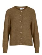 Vijulaja O-Neck L/S Knit Cardigan Vila Brown