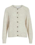 Vijulaja O-Neck L/S Knit Cardigan Vila White