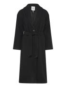 Objpisa Long Coat Noos Object Black