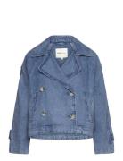 Short Denim Trench Tom Tailor Blue