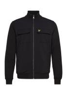 Hybrid Zip Track Jacket Lyle & Scott Black