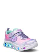 Girls Flutter Heart Lights - Simply Love Skechers Patterned