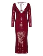 Verona Sequin Maxi Dress Bardot Red