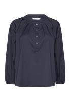 Patricia Blouse Fancy Poplin Naja Lauf Navy