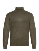 Mélange Roll Neck Knit Lindbergh Khaki