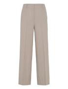 Wideleg Pleated Trousers Mango Beige