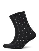 Th Women Sock Dot 2P Tommy Hilfiger Black