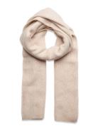 Slfmaline Lano Knit Scarf Noos Selected Femme Beige