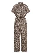 Mathildell Jumpsuit Ss Lollys Laundry Beige