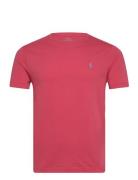 Custom Slim Fit Jersey Crewneck T-Shirt Polo Ralph Lauren Red