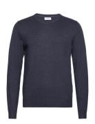 Ecovero L/S O-Neck Knit Lindbergh Navy