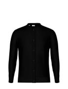 Slhmattis Ls Knit Polo Cardigan Selected Homme Black