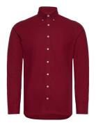 Ess Gmt Dyed Oxford Hackett London Burgundy