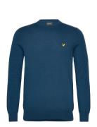 Cotton Merino Crew Neck Jumper Lyle & Scott Blue