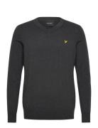 Cotton Merino V Neck Jumper Lyle & Scott Grey