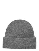 Slfmaline Lano Knit Beanie Noos Selected Femme Grey