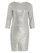 Visparkling 3/4 O-Neck Dress/Ka Vila Silver