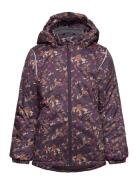 Winter Jacket Aop Mikk-line Purple