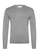 Eco Vero V-Neck Jumper Lindbergh Grey