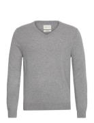 Extrafine Lambswool V-Neck GANT Grey