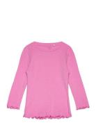 Nmfnimisa Ls Slim Top Name It Pink