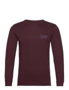 Ls Med Woblly Lee Lee Jeans Burgundy