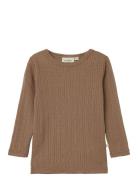 Nmfnaima Ls Wool Top Lil Lil'Atelier Brown