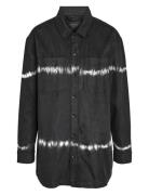 Nmalva L/S Tie Die Denim Shacket Vi490Bl NOISY MAY Black