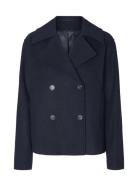 Slfalma Short Wool Jacket Noos Selected Femme Navy