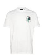 Thistle Flora Print T-Shirt Lyle & Scott White