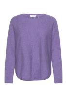 Curved Sweater Davida Cashmere Purple