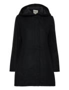 Crysta Coat Cream Black