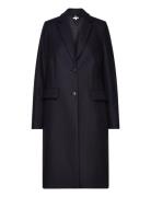 Wool Blend Classic Coat Tommy Hilfiger Navy