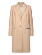 Classic Light Wool Blend Coat Tommy Hilfiger Beige