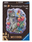 Wooden Lovely Cat - 15 Whimsies 150P Ravensburger Patterned