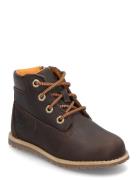 Mid Lace Up With Zip Boot Timberland Brown