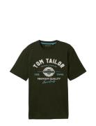 Logo Tee Tom Tailor Khaki