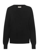 Crdela Knit Pullover Cream Black