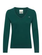 Extrafine Lambswool V-Neck GANT Green