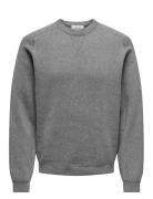 Onspin Reg 12 Crew Knit ONLY & SONS Grey