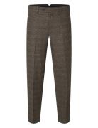 Slhslim-Reed Wool Trs Noos Selected Homme Brown