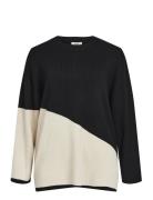 Objesterblock L/S Knit Pullover 129 Object Black