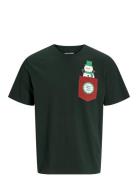 Jjxmas Pocket Tee Ss Crew Neck Jack & J S Green