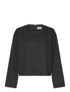 Objlisa Lo L/S Top Aop Div Object Grey